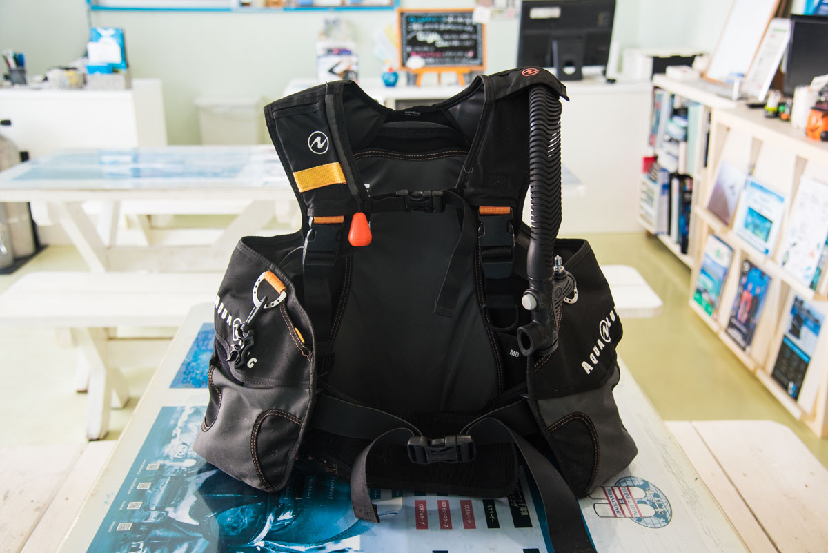 BCD(浮力調整具)の給気について