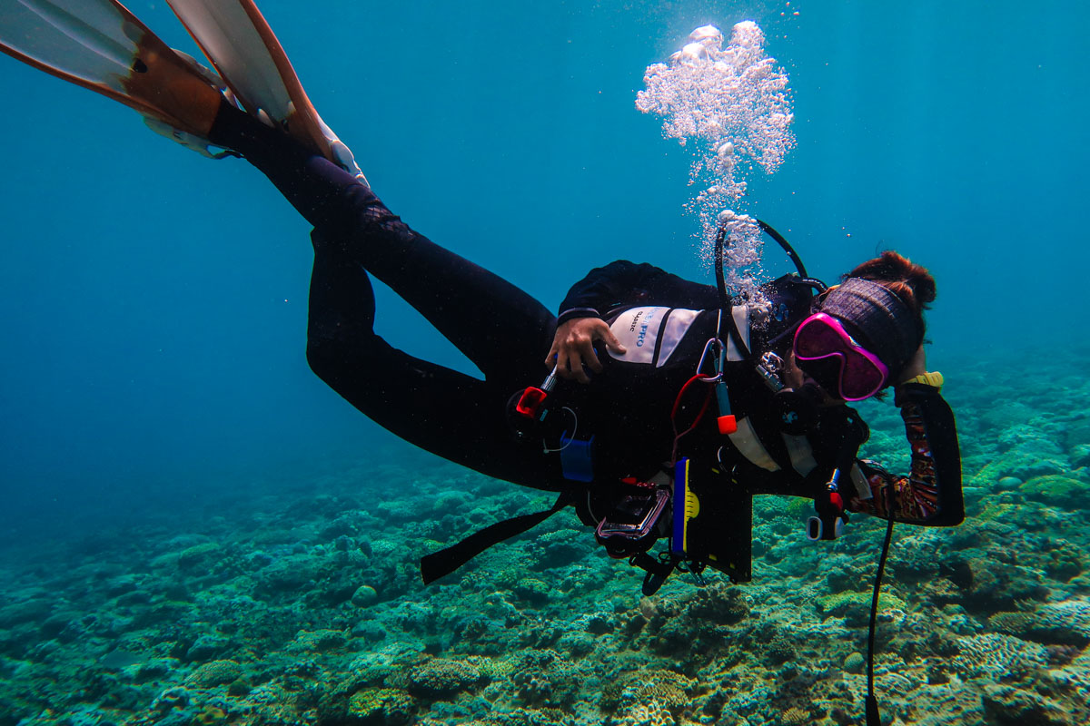 中性浮力の練習