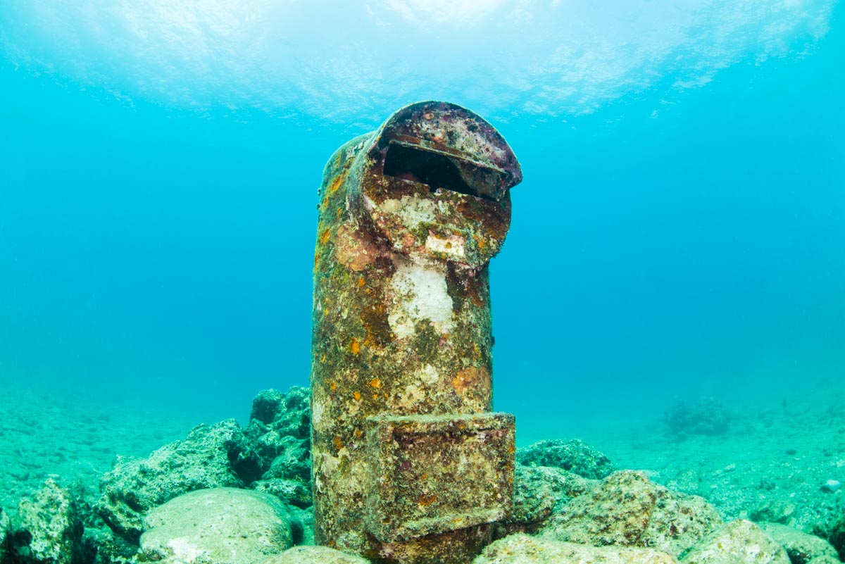 海底ポスト 水中ポスト 砂辺遺跡 沖縄本島周辺 沖縄ダイビングライセンス C