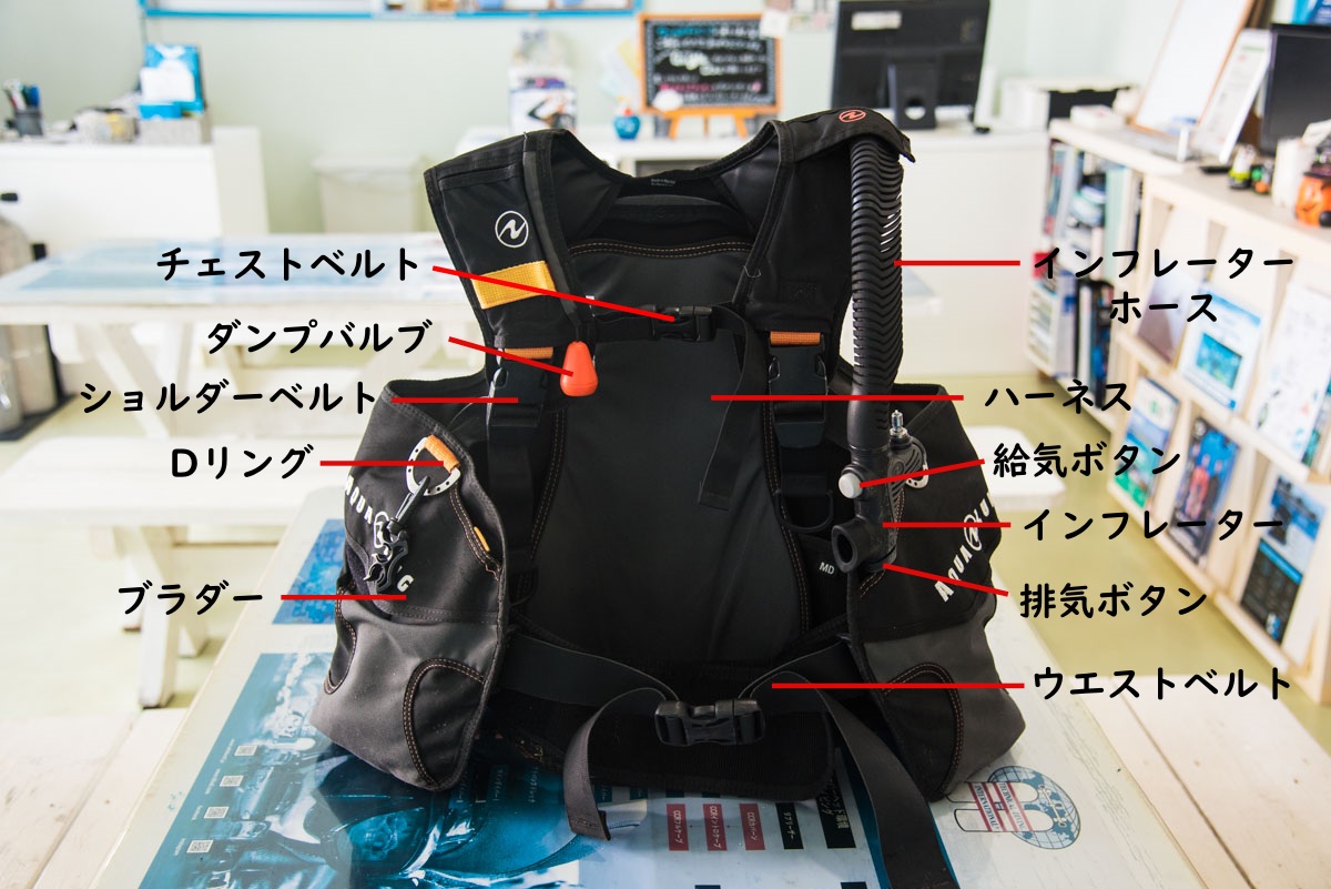 BCD(浮力調整装置)の装着