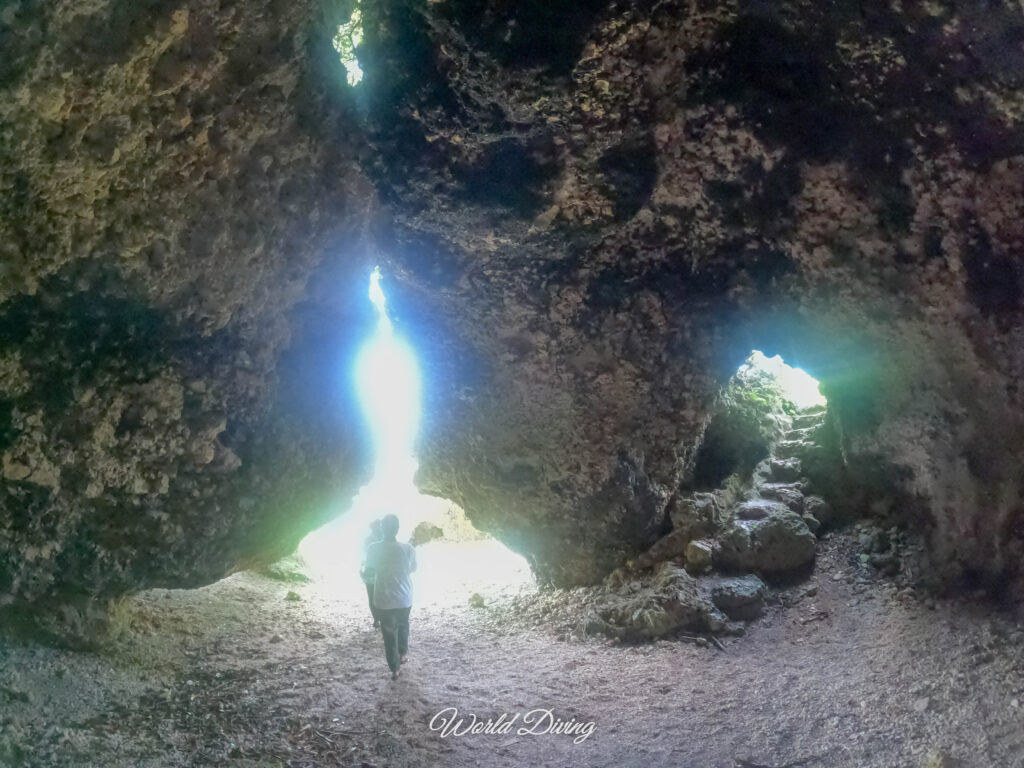 恩納村 ウドゥイガマ アポガマ へ調査ダイビング 沖縄ダイビングライセンス C