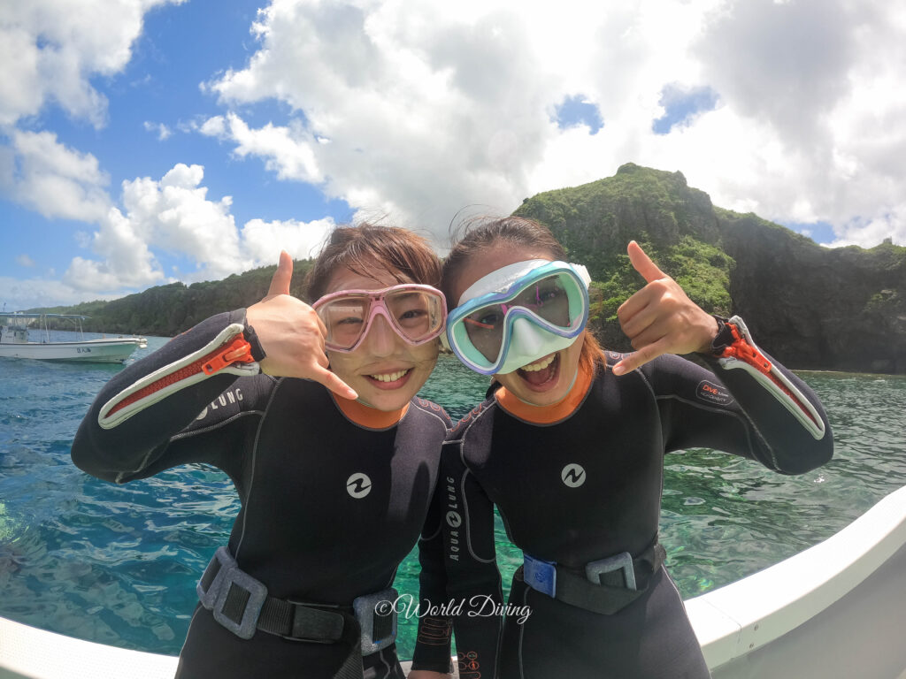 青の洞窟 体験ダイビング・恩納村 女子旅♪