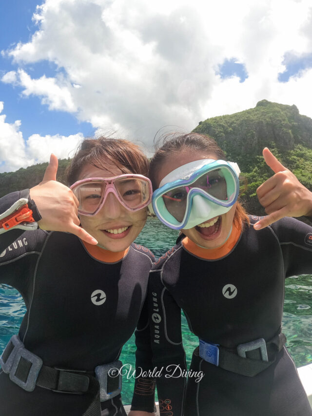 青の洞窟 体験ダイビング・恩納村 女子旅♪