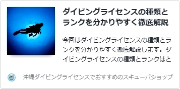ダイビングライセンスの種類とランクを分かりやすく徹底解説