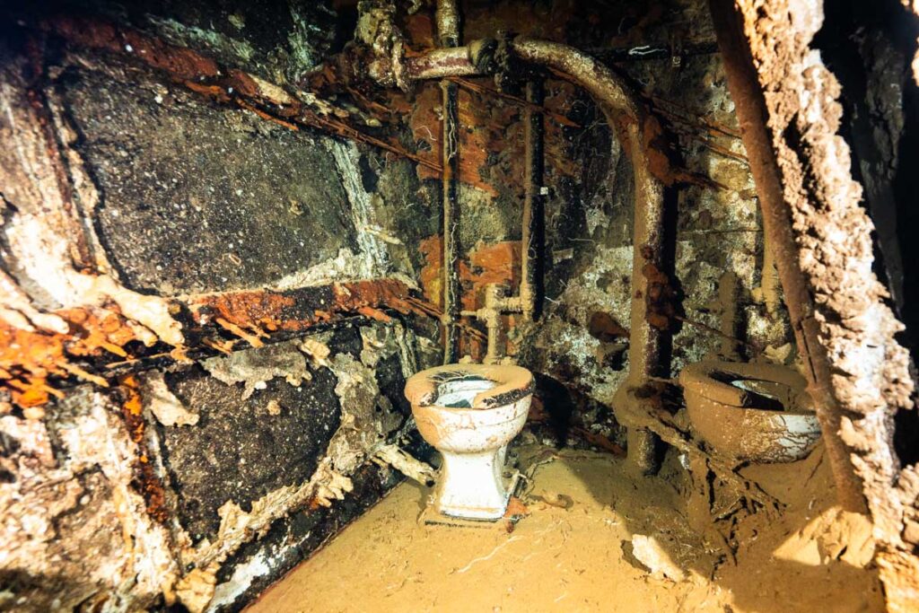 トイレ・エモンズ(USS Emmons)の沈没船